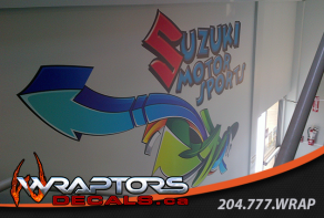 wall-graphics-suzuki-motor-sports-stairwell